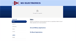Desktop Screenshot of m2electronics.com
